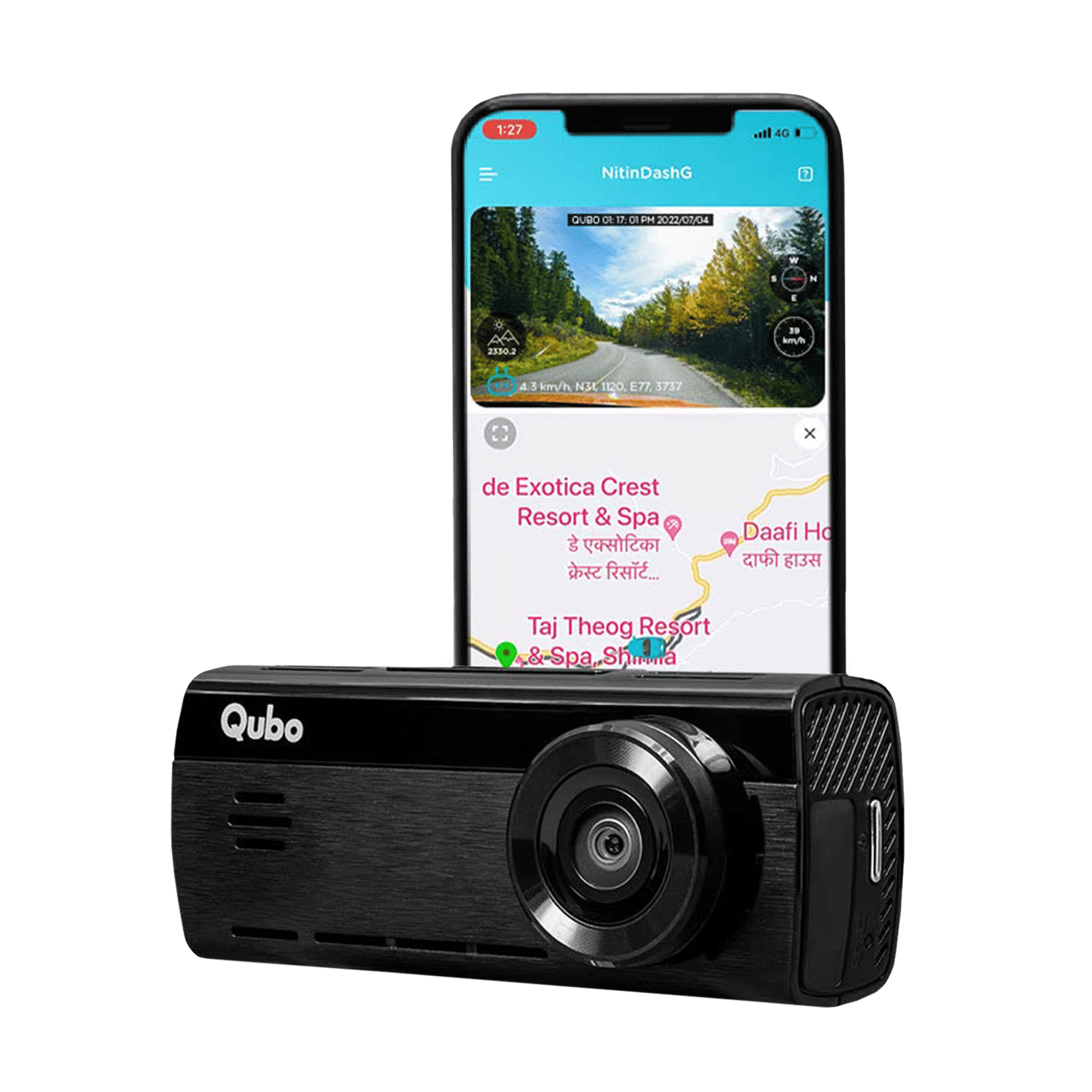 Buy Qubo Dash Cam 4K 8MP Dash Camera (Black) Online – Croma